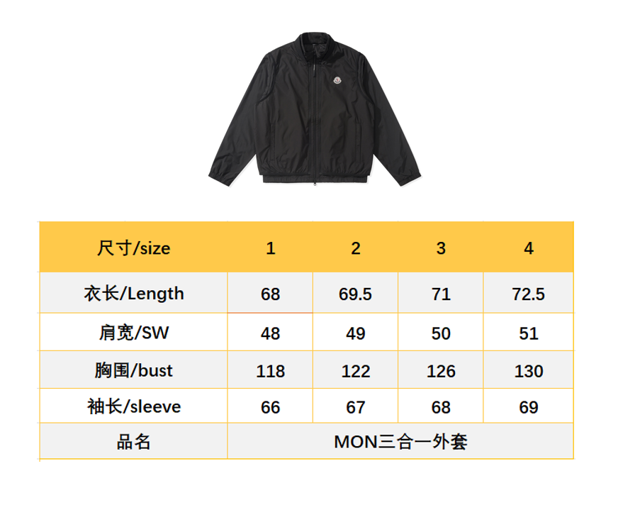 BVG / 몽클레르 탈부착 투피스 자켓