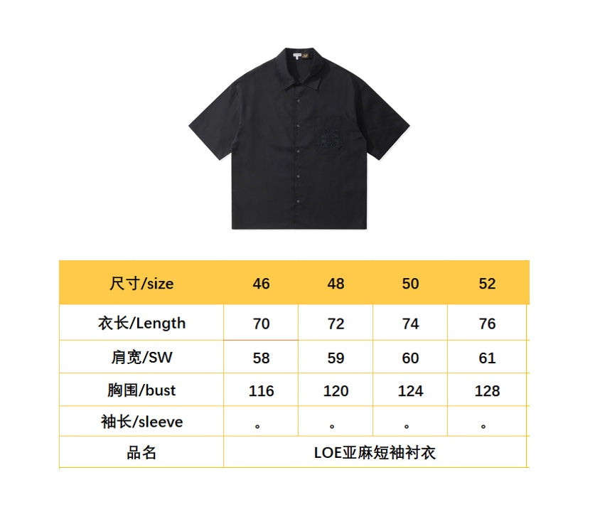 BVG / 로에베 린넨 반팔 셔츠