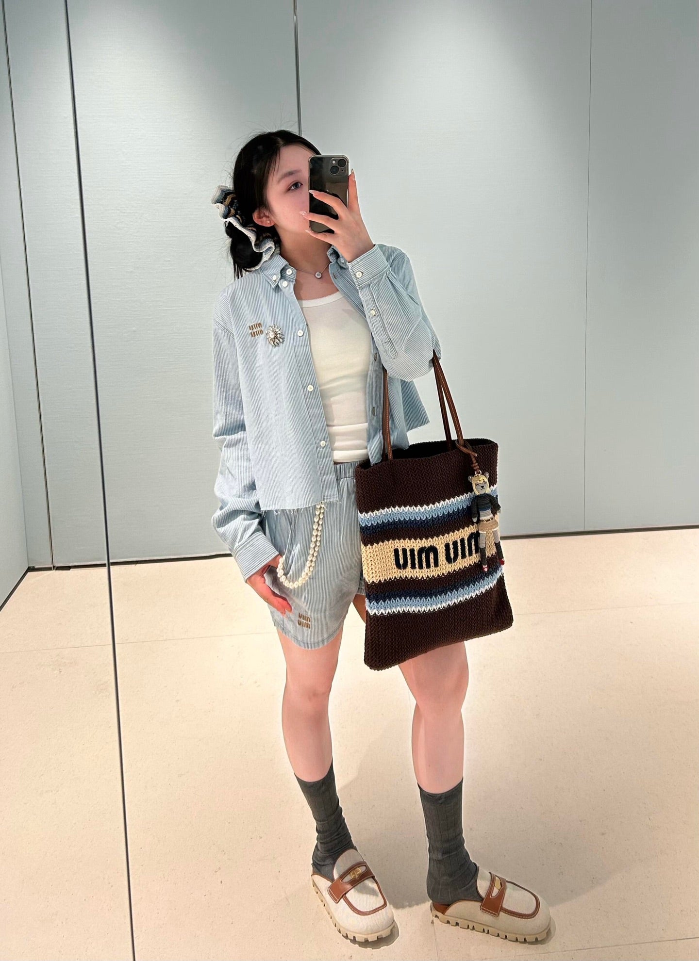 타지아 / 미우미우 25 신상 여름 스트라이프 팬츠