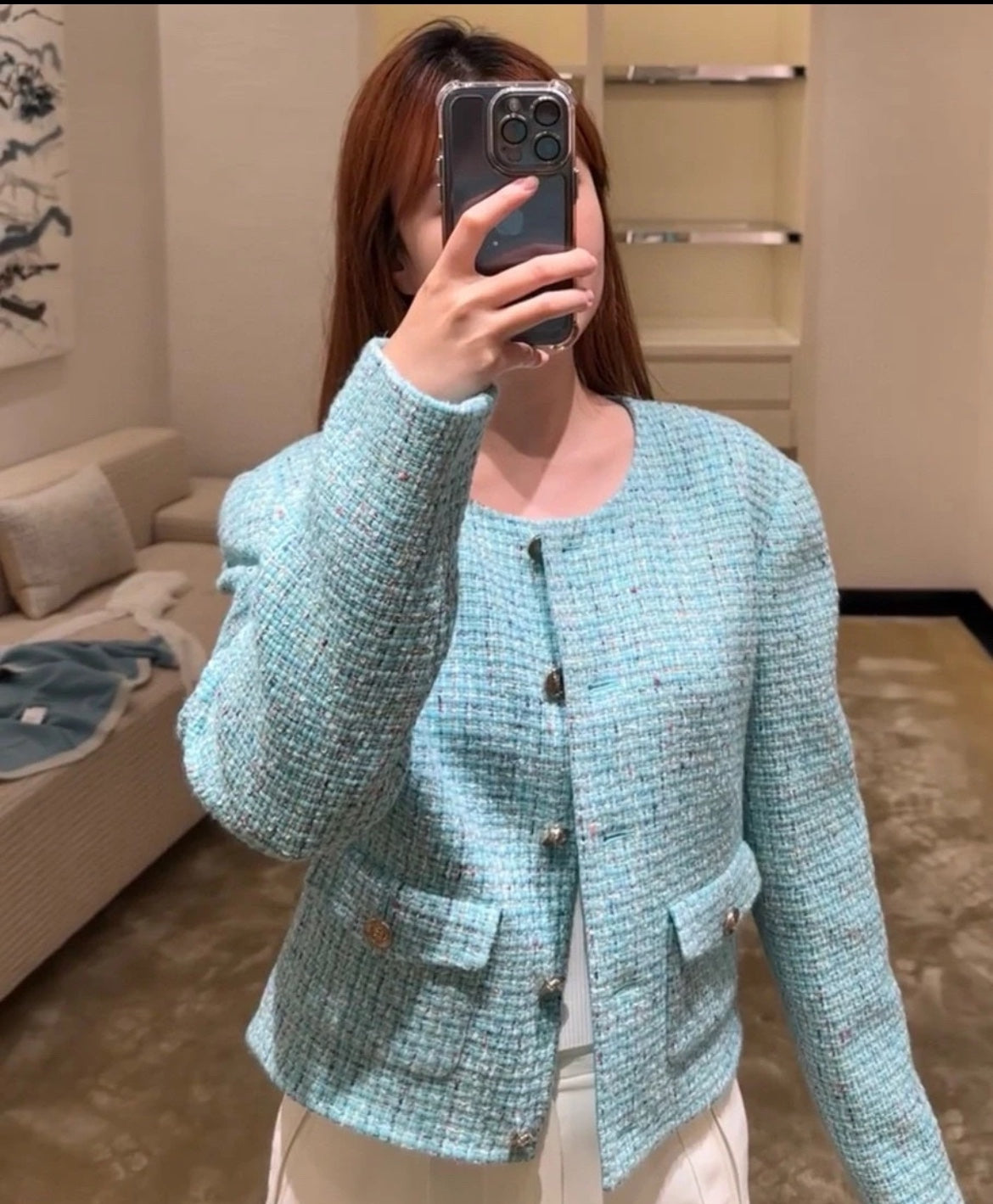 타지아 / 샤넬 25a 더블 포켓 트위드 재킷