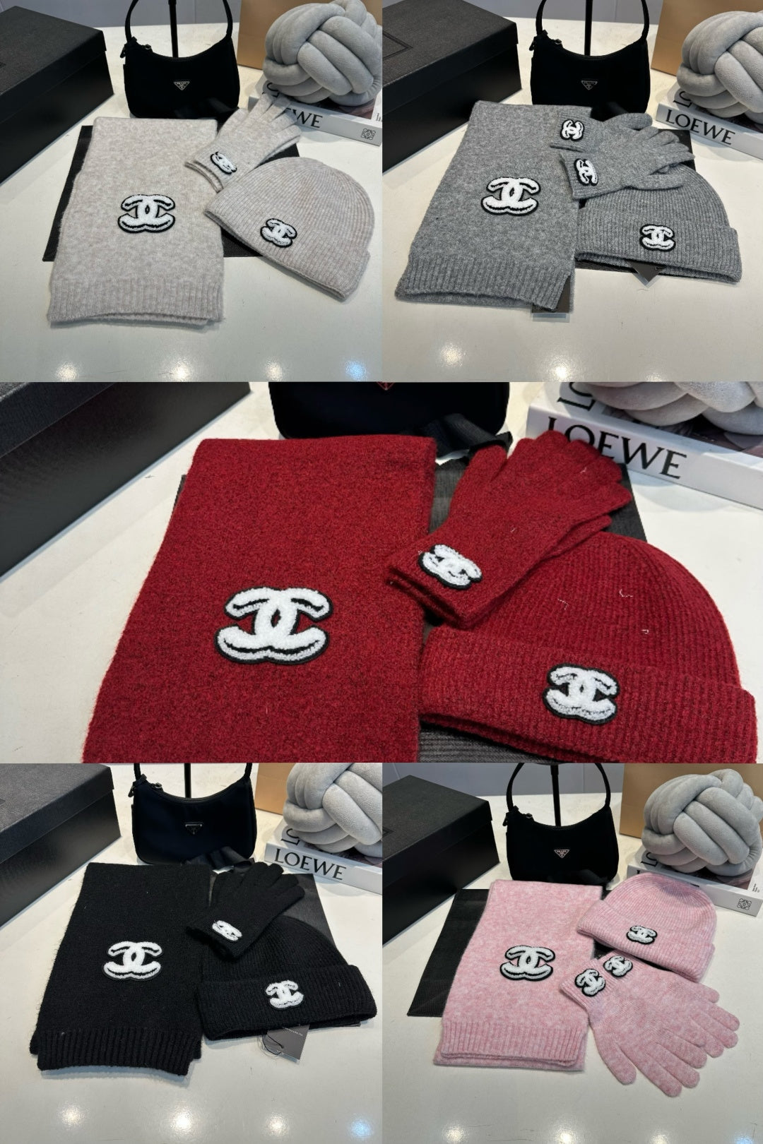 US / 샤넬 모자+장갑
