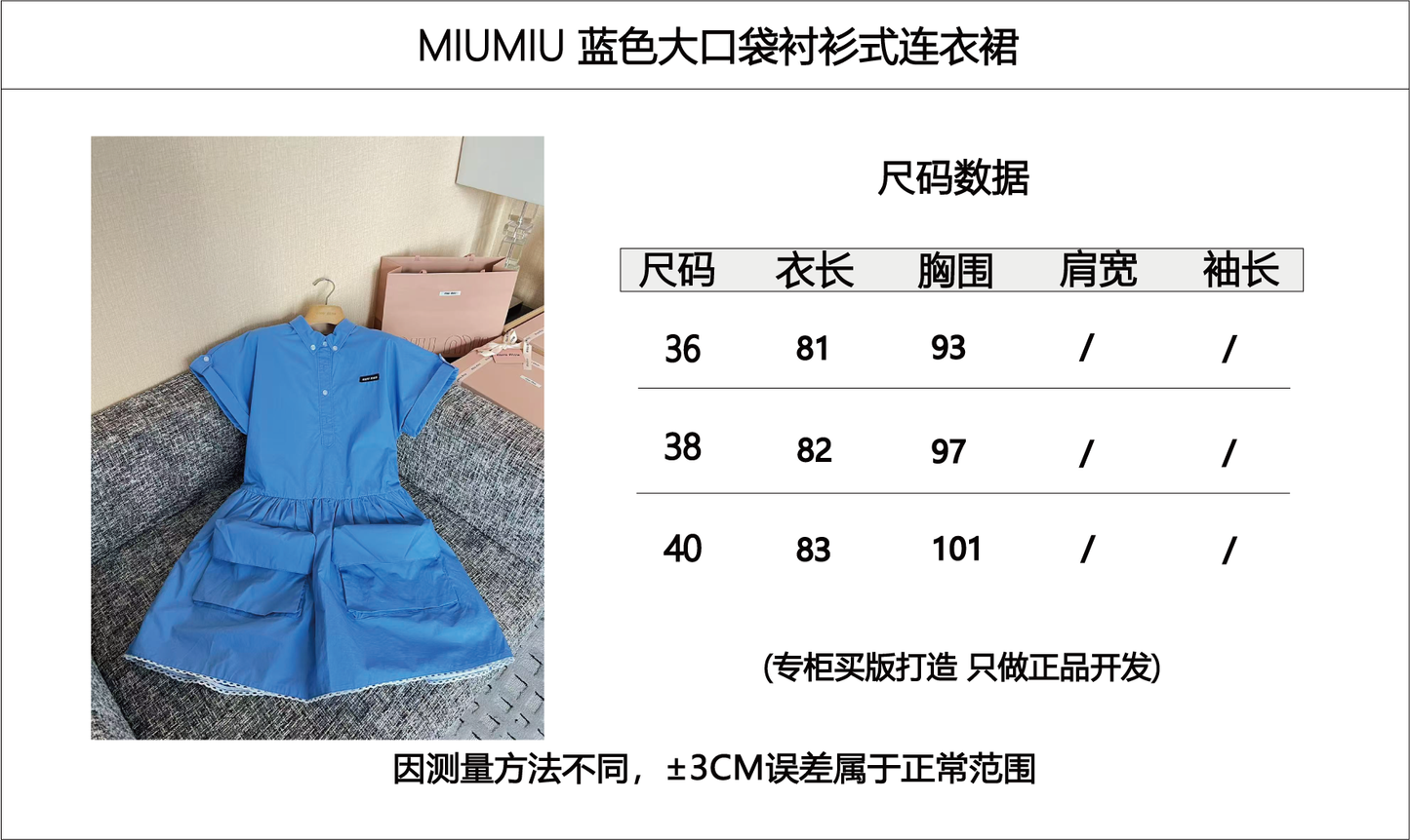 Timo / Miu Miu Big Pocket Shirt Dress