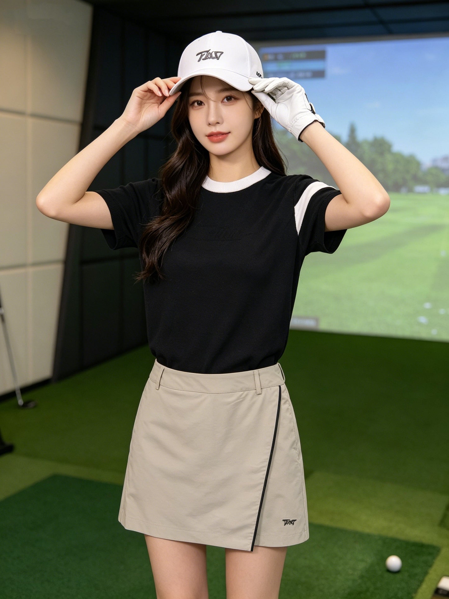 마이골프 / 골프 여름 신상 바디콘 스코틀랜드 팬츠스커트