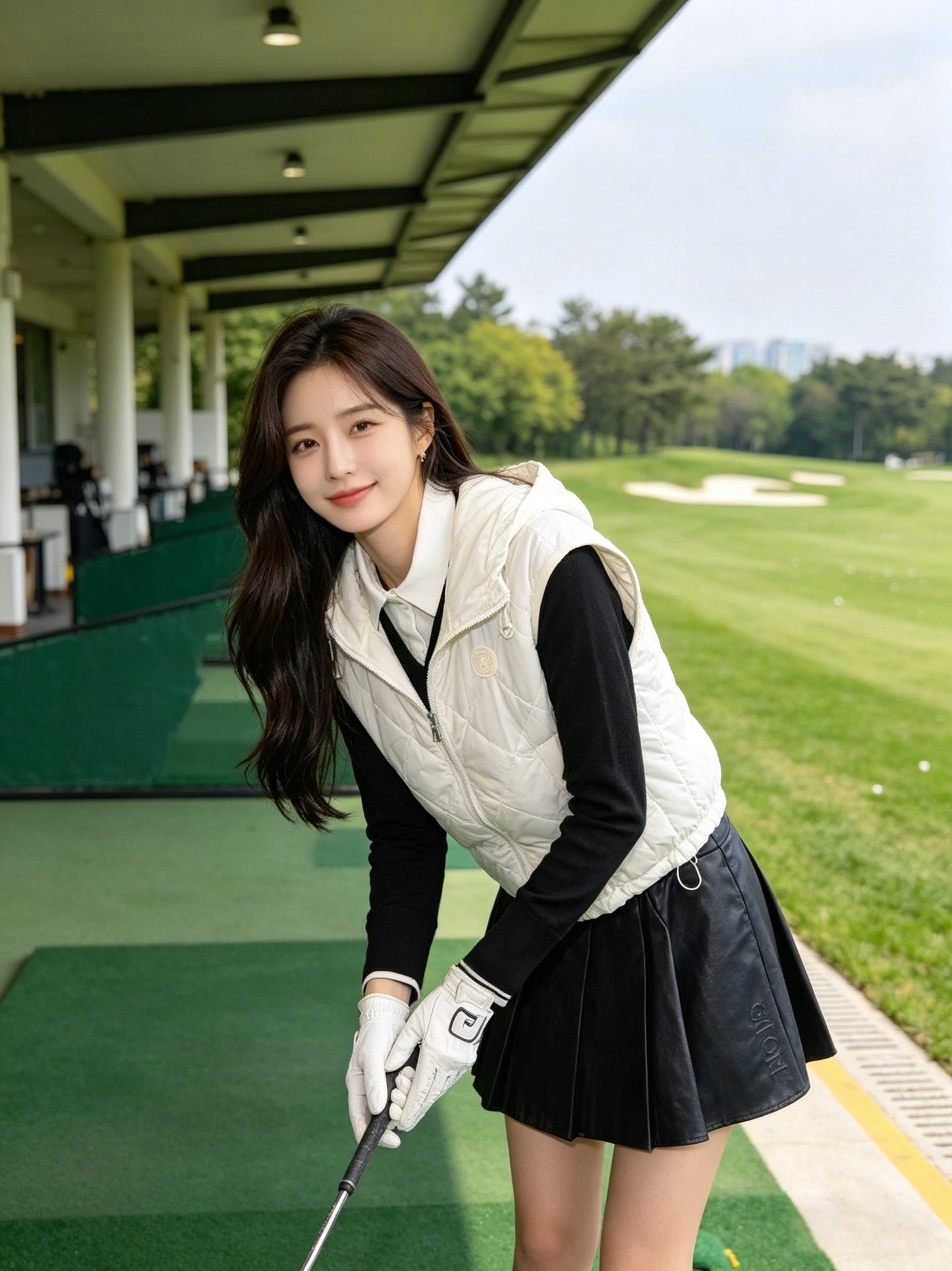 마이골프 / 골프 봄 가벼운 후드 면 자켓
