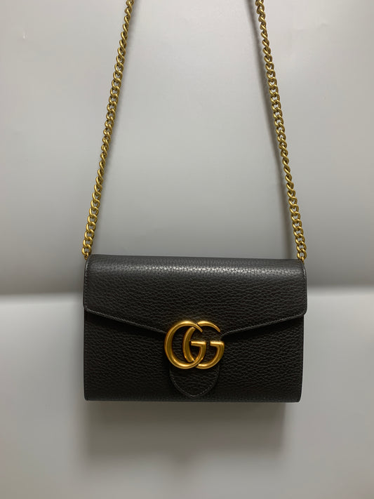 미들급 구찌  1701D120 GC Marmont leather shoulder bag가방