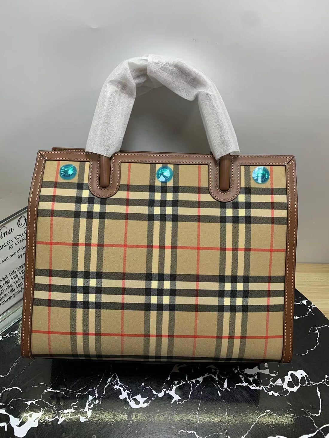 버버리 가방 배송전 실제 사진(QC)
