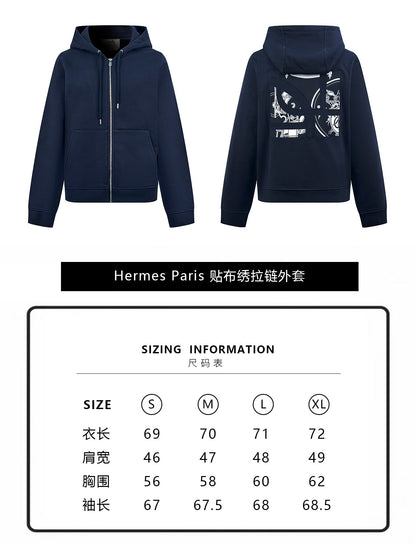 zb / 에르메스  지퍼 후드 재킷