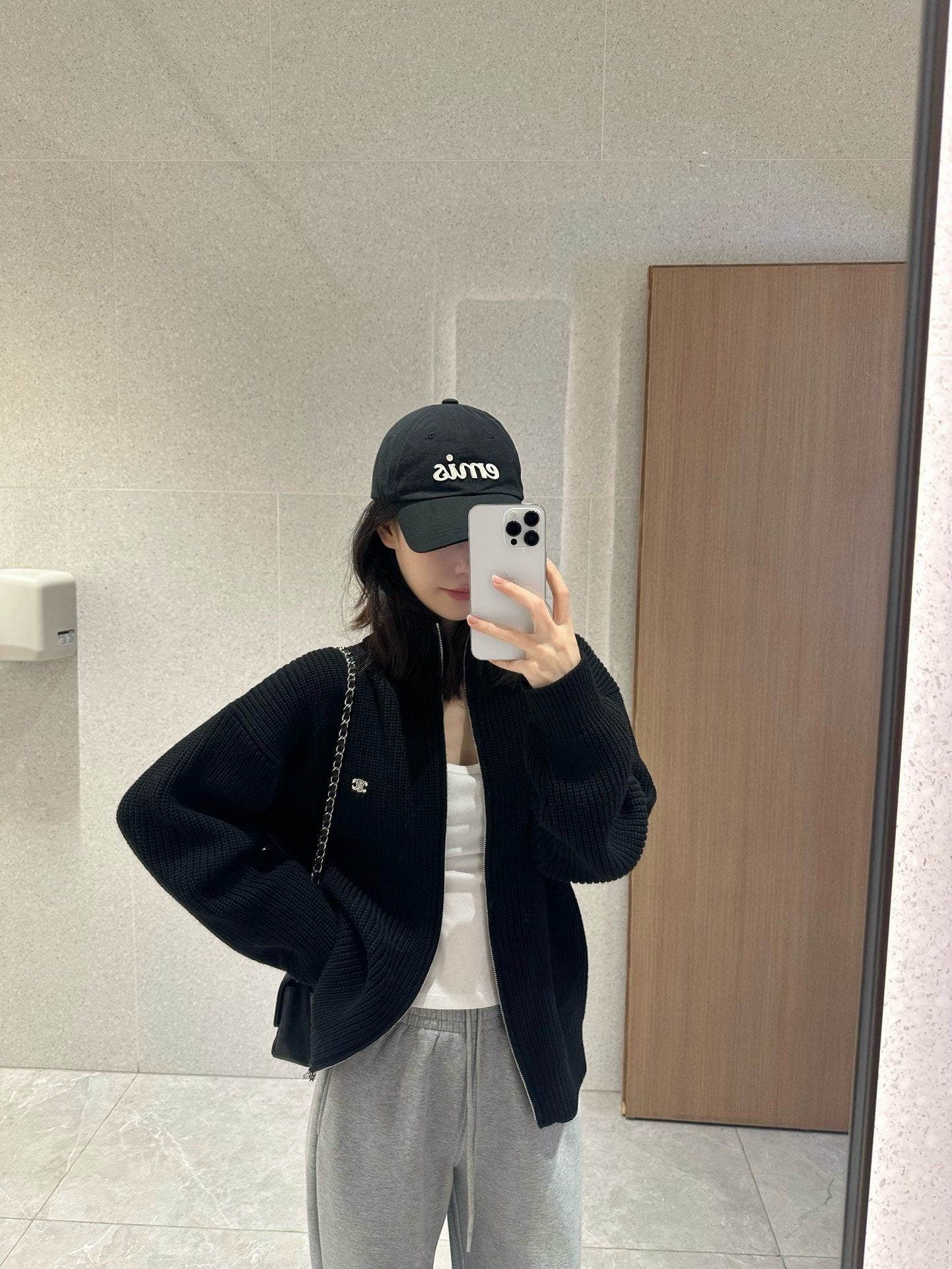대리석 / 디올 울 지퍼 맨투맨