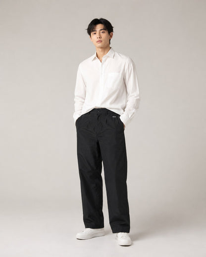 주말QZ / 프라다 레터링 자수 나일론 팬츠