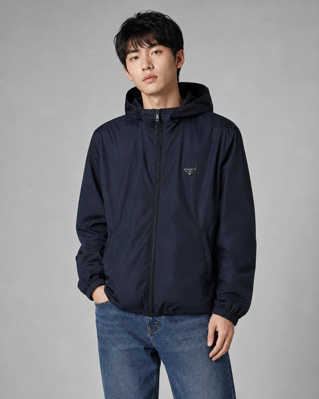 주말QZ / 프라다 리사이클 나일론 양면 착용 자켓