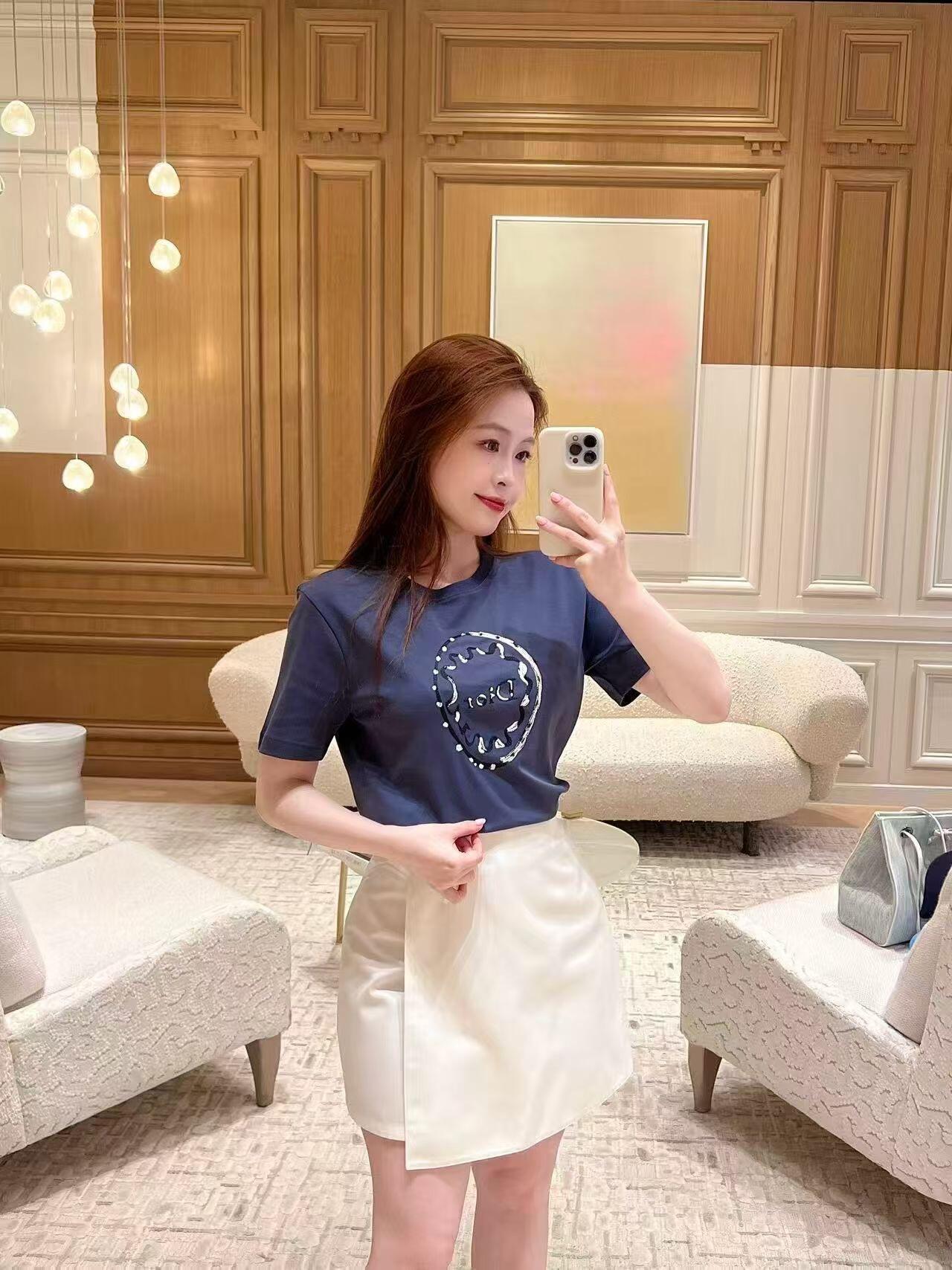 주말QZ / 디올 자수 반팔