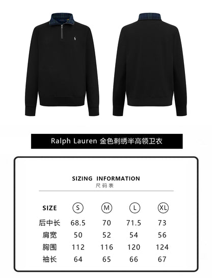 주말QZ / 랄프 로렌 자수 하이넥 맨투맨
