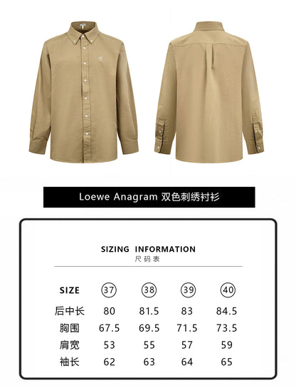 주말QZ / 로에베 긴팔 자수 셔츠