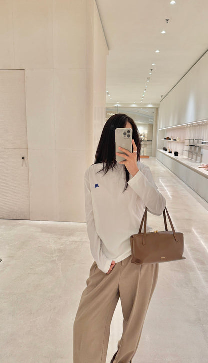 주말QZ / 질샌더 자수 긴팔 티셔츠