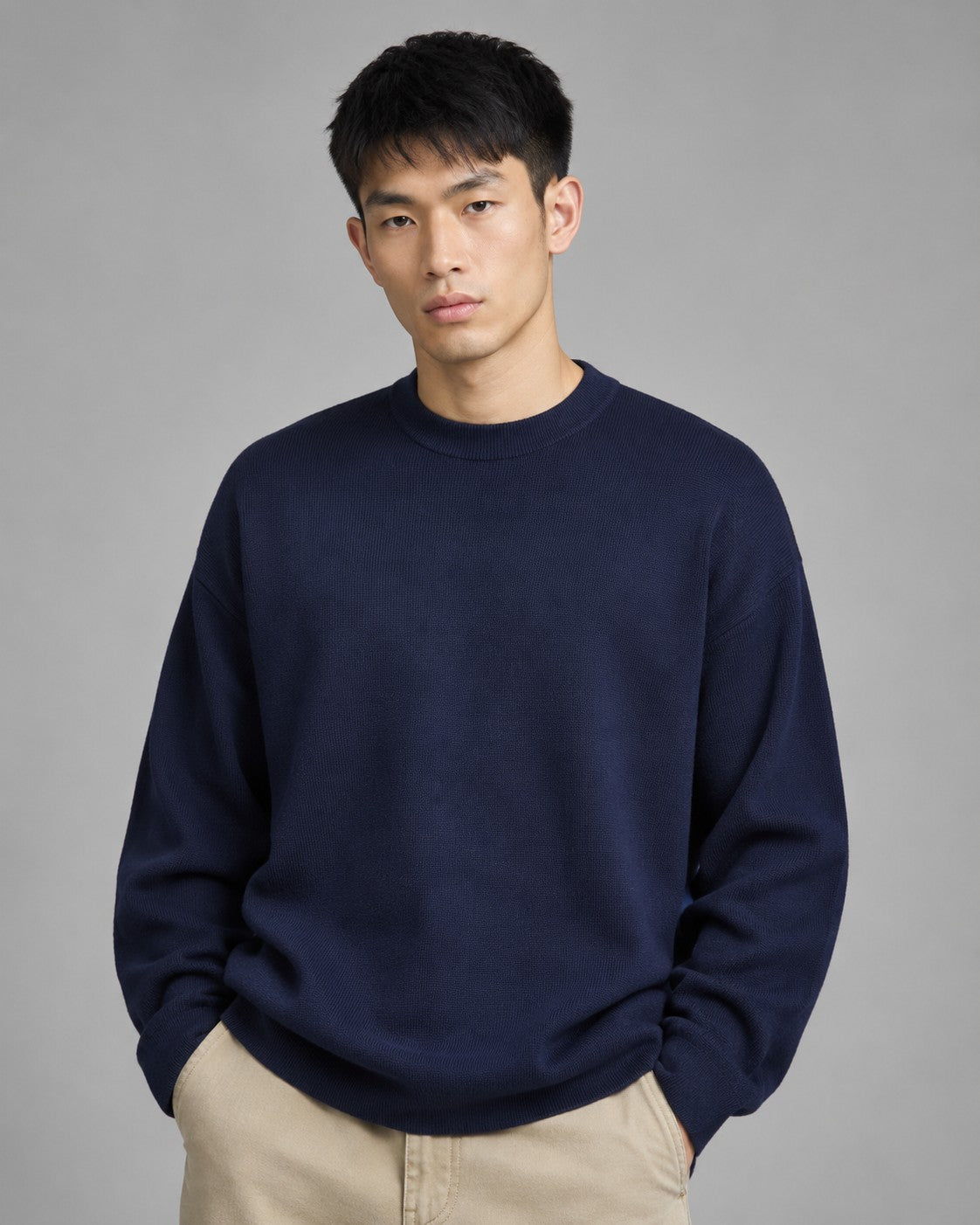 주말QZ / 로에베 자수 라운드넥 니트