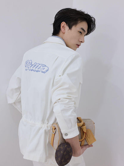 주말QZ / 루이비통 로고 자카드 셔츠 자켓