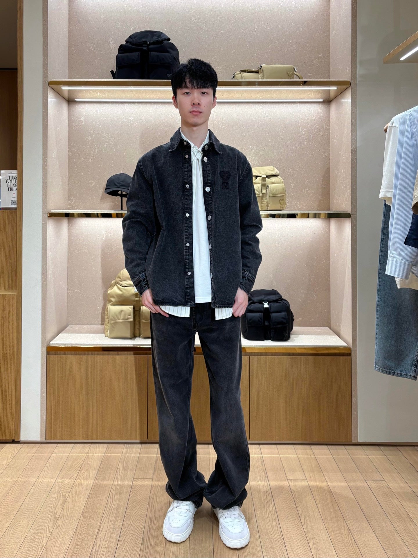 주말QZ / 아미 파리 데님 자켓