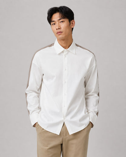 주말QZ / 로에베 면 니트 조합 셔츠
