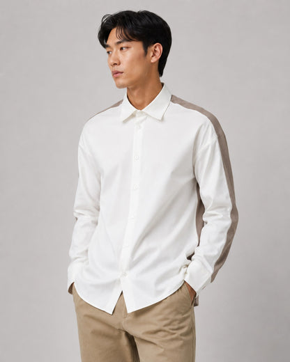 주말QZ / 로에베 면 니트 조합 셔츠