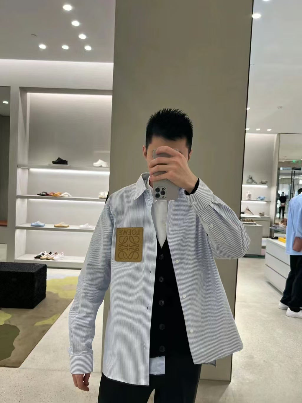 주말QZ / 로에베 스트라이프 셔츠