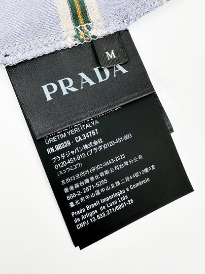 주말QZ / 프라다 로고 자수 스트라이프 긴팔