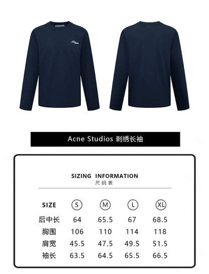 주말QZ / 아크네스튜디오 자수 긴팔 티셔츠