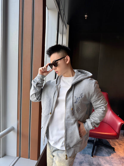 주말QZ / 루이비통 자수 집업 긴팔 자켓