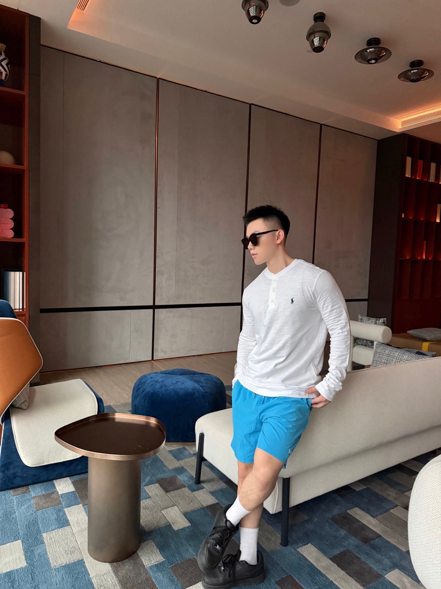 주말QZ / 랄프 로렌 자수 긴팔 티셔츠