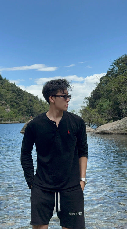 주말QZ / 랄프 로렌 자수 긴팔 티셔츠