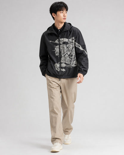 주말QZ / 버버리 라이딩 나이트 로고 나일론 자켓