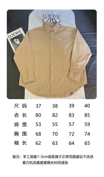 주말QZ / 로에베 투톤 자수 셔츠