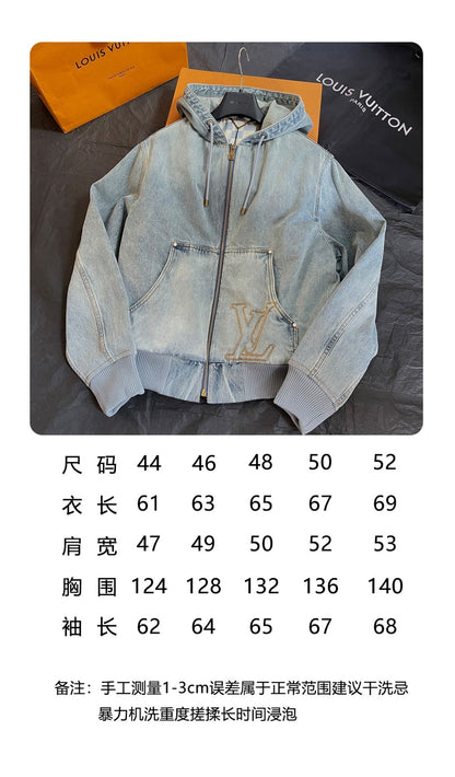 주말QZ / 루이비통 후드 데님 자켓