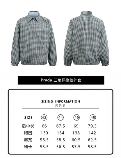 주말QZ / 프라다 리버서블 체크 자켓