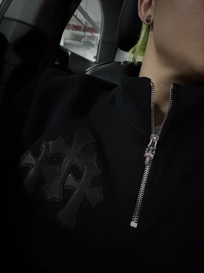 주말QZ / 크롬하츠 하프지퍼 긴팔 후디