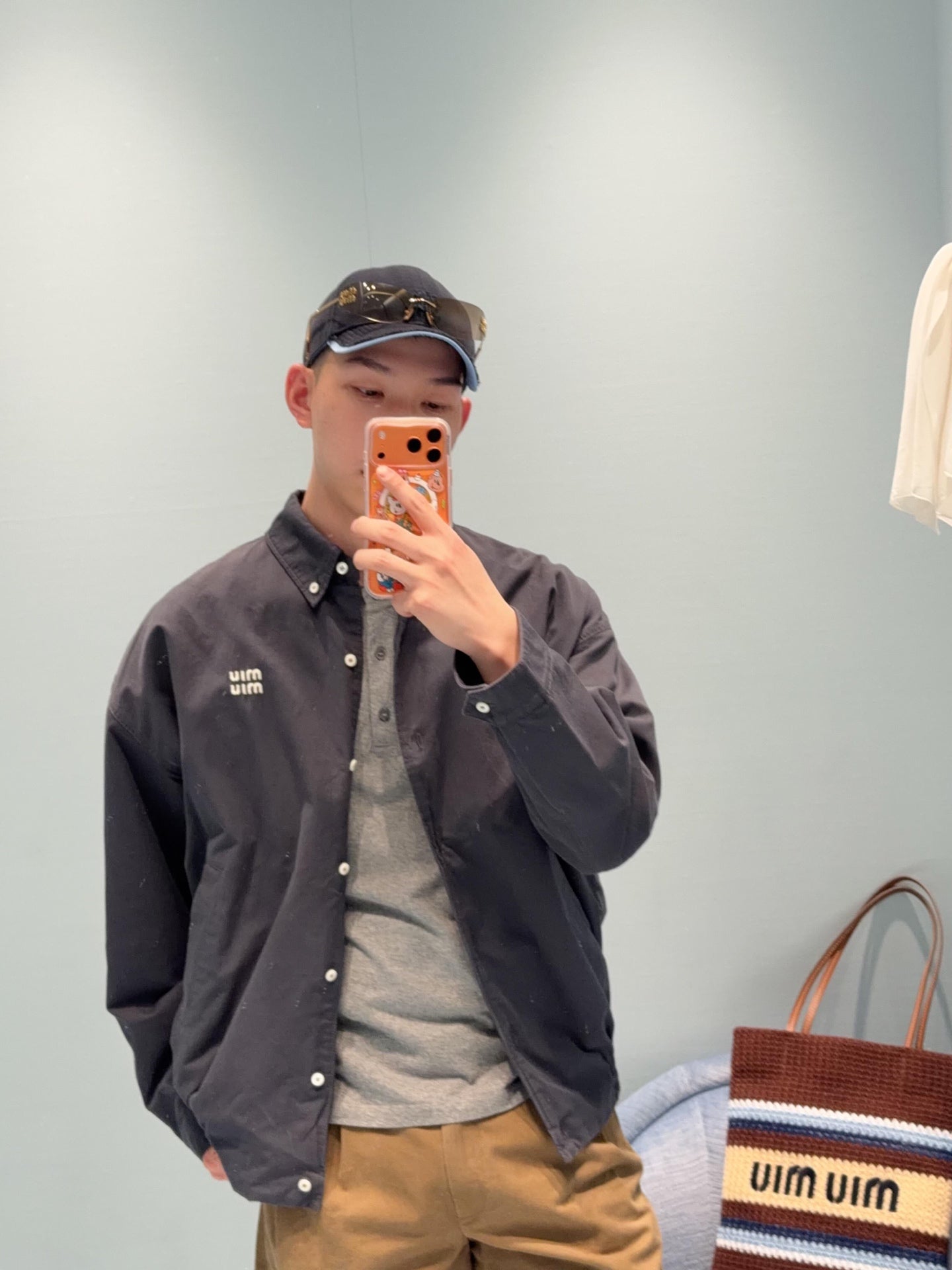 주말QZ / 미우미우 자수 로고 자켓