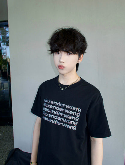 주말QZ / 알렉산더 왕 스톤 핫픽스 반팔 티셔츠