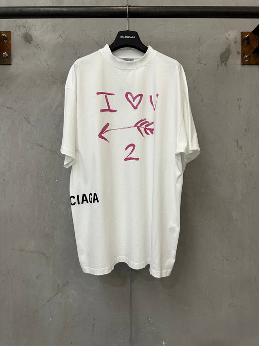 주말QZ / 발렌시아가 커플 반팔 티셔츠
