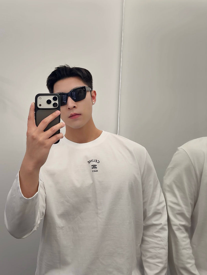 주말QZ / 셀린느 자수 긴팔 티셔츠