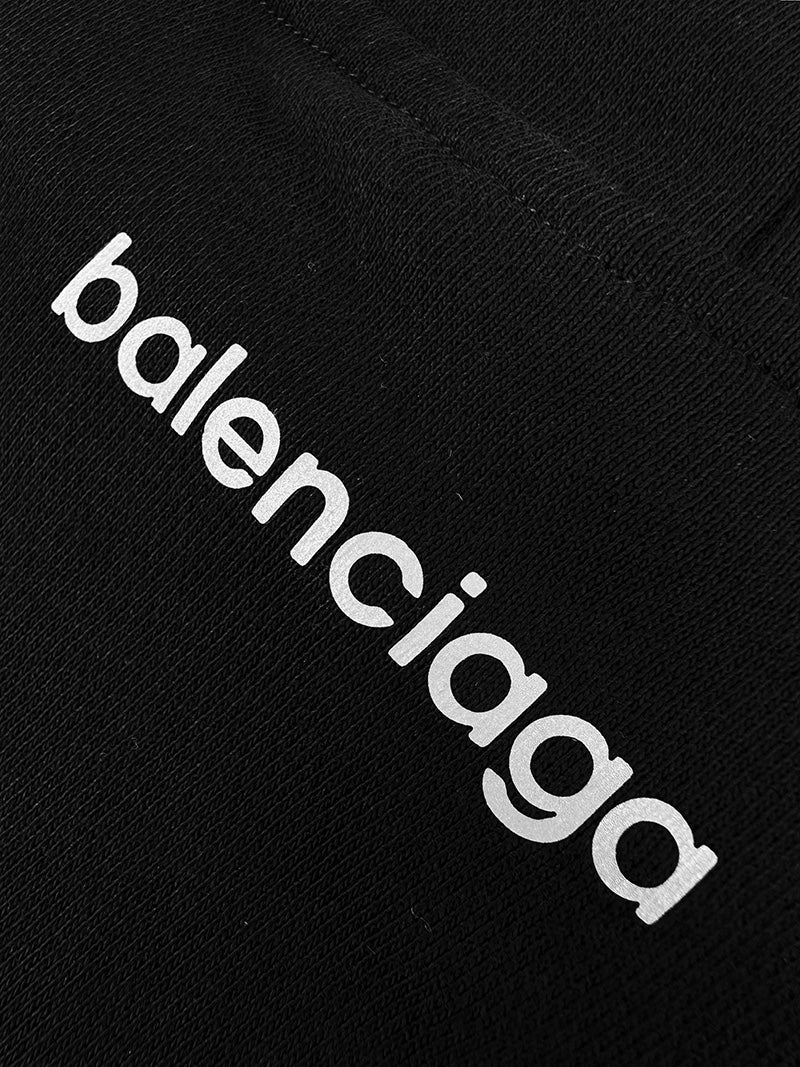주말QZ / 발렌시아가 프린트 후드 맨투맨