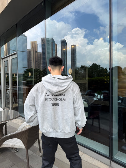 주말QZ / 아크네스튜디오 로고 후드 맨투맨