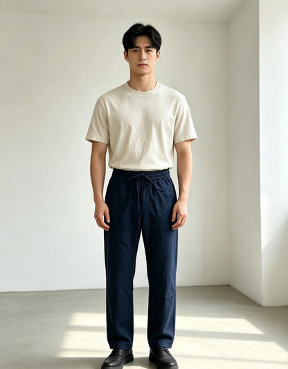 주말QZ / 프라다 리넨 무지 캐주얼 긴바지