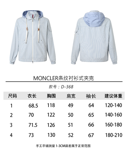 주말QZ / 몽클레르 스트라이프 셔츠형 자켓