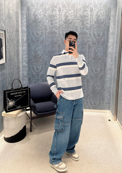 주말QZ / 디올 자수 워크웨어 청바지