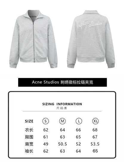 주말QZ / 아크네스튜디오 자수 로고 지퍼 자켓