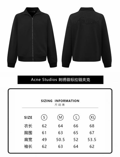 주말QZ / 아크네스튜디오 자수 로고 지퍼 자켓