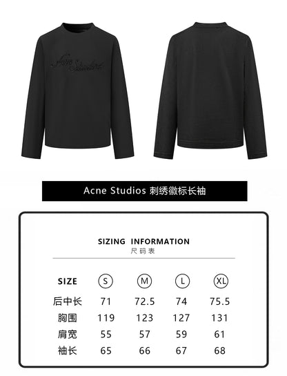 주말QZ / 아크네스튜디오 자수 로고 긴팔
