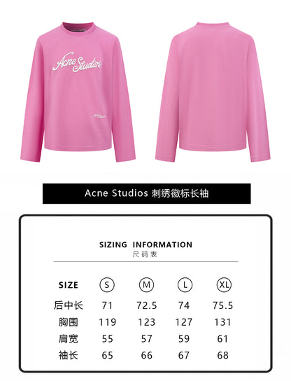 주말QZ / 아크네스튜디오 자수 로고 긴팔