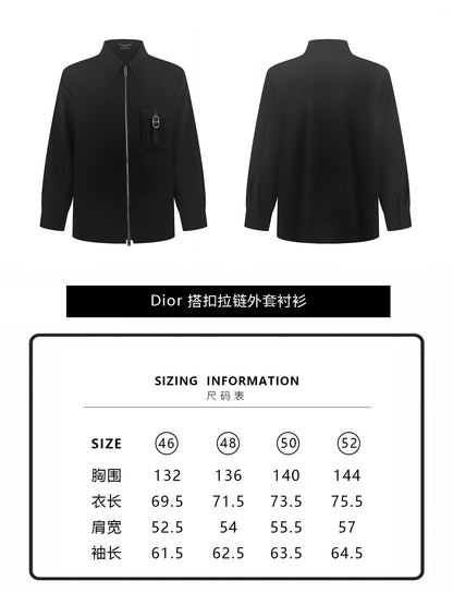 주말QZ / 디올 버클 지퍼 셔츠형 자켓