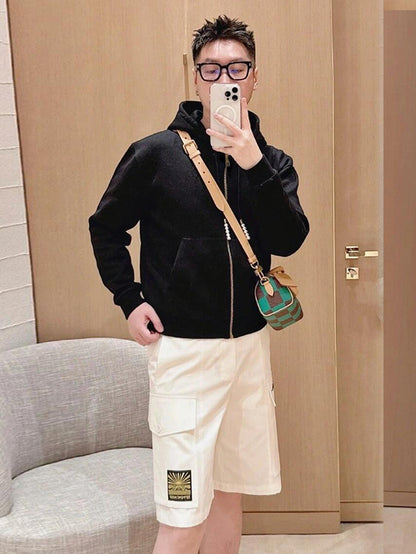 주말QZ / 루이비통 자수 지퍼 니트 후디