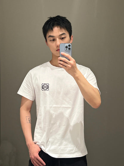 주말QZ / 로에베 자수 라운드넥 티셔츠